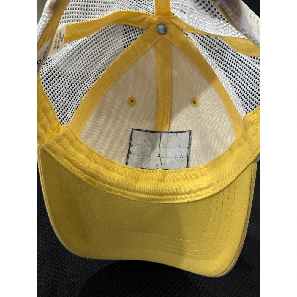 Gills N Game Trucker Cap Men's One Size Yellow Cotton Bluefin Tuna Patch Hat